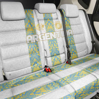 Argentina Football 2024 Back Car Seat Cover The White and Sky Blue - Wonder Print Shop