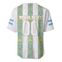 Argentina Football 2024 Baseball Jersey The White and Sky Blue - Wonder Print Shop