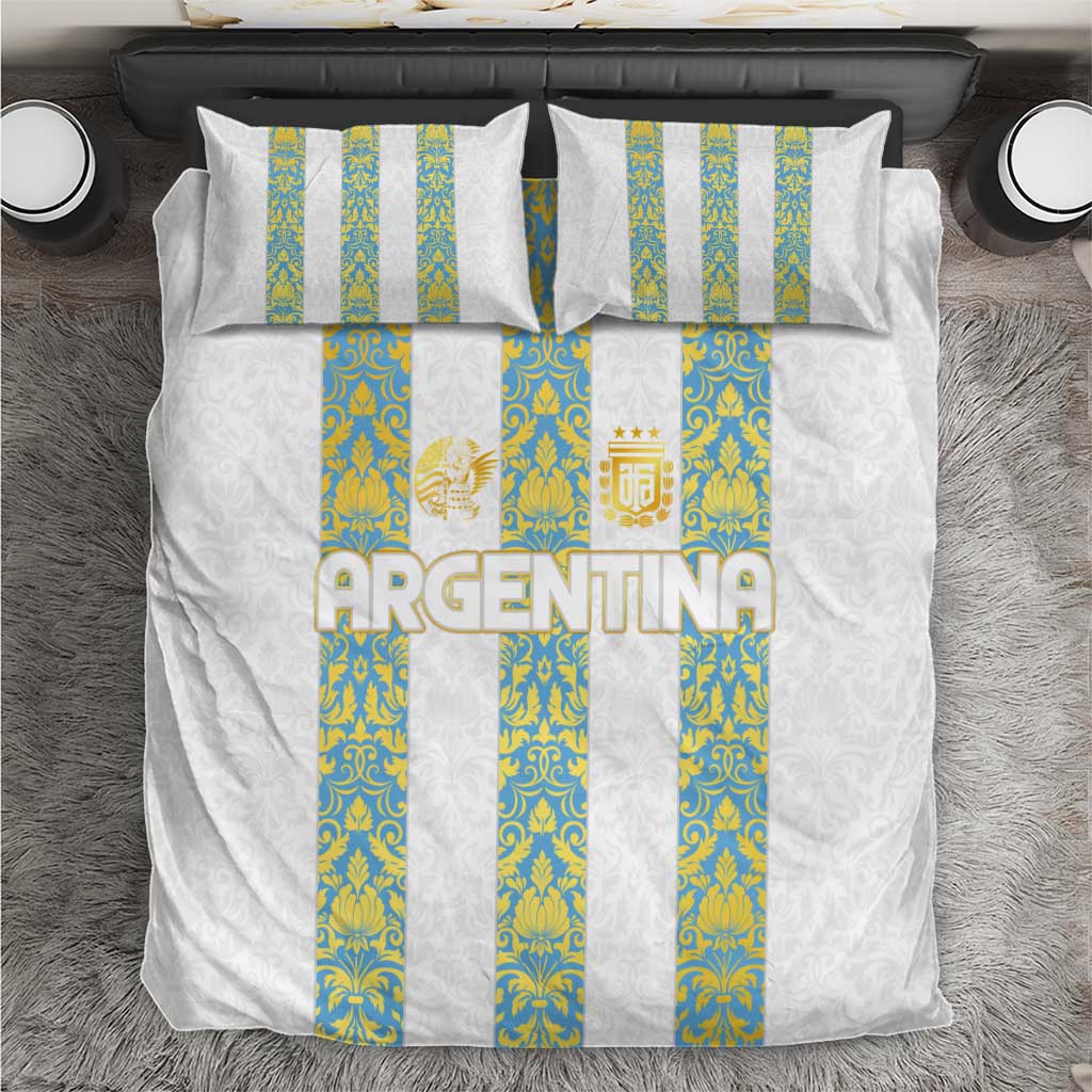 Argentina Football 2024 Bedding Set The White and Sky Blue - Wonder Print Shop