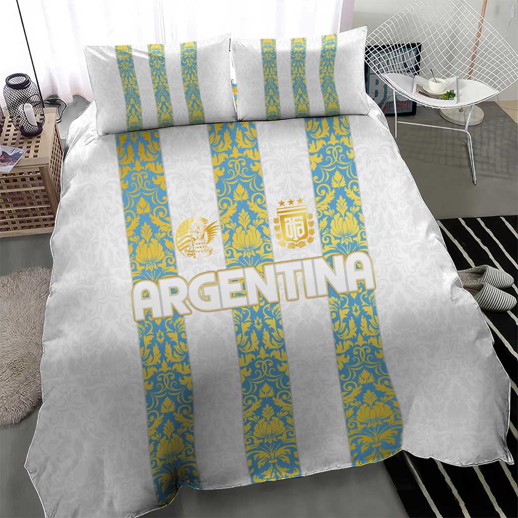 Argentina Football 2024 Bedding Set The White and Sky Blue - Wonder Print Shop