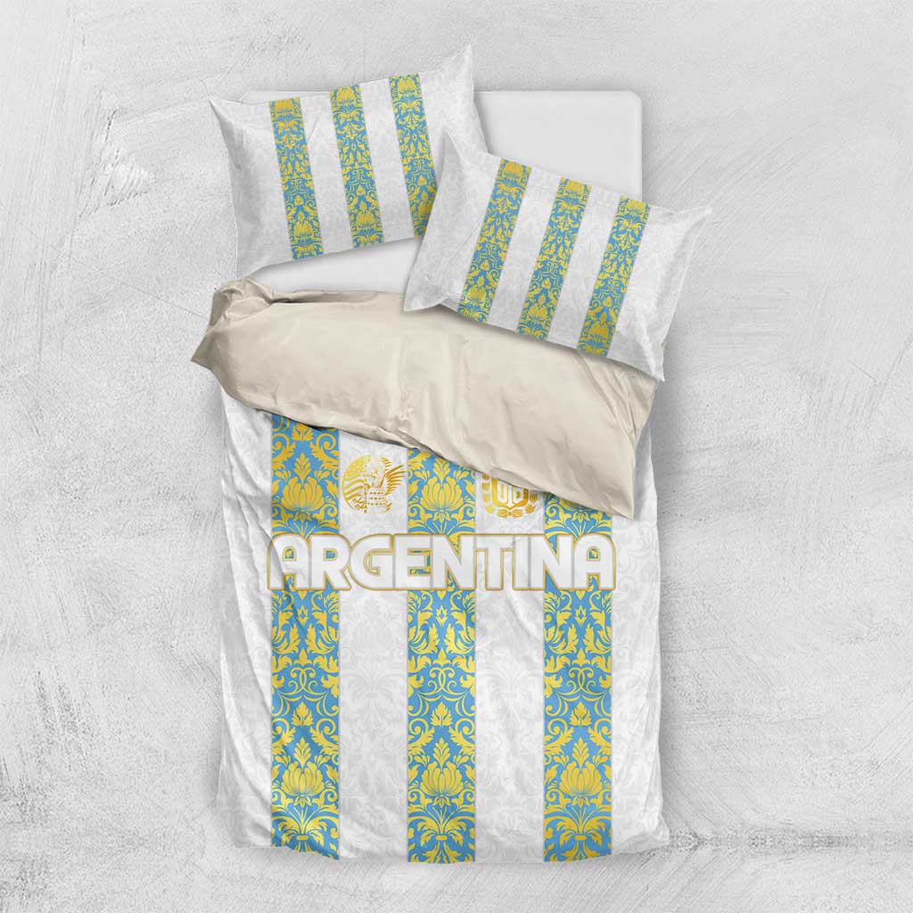 Argentina Football 2024 Bedding Set The White and Sky Blue - Wonder Print Shop