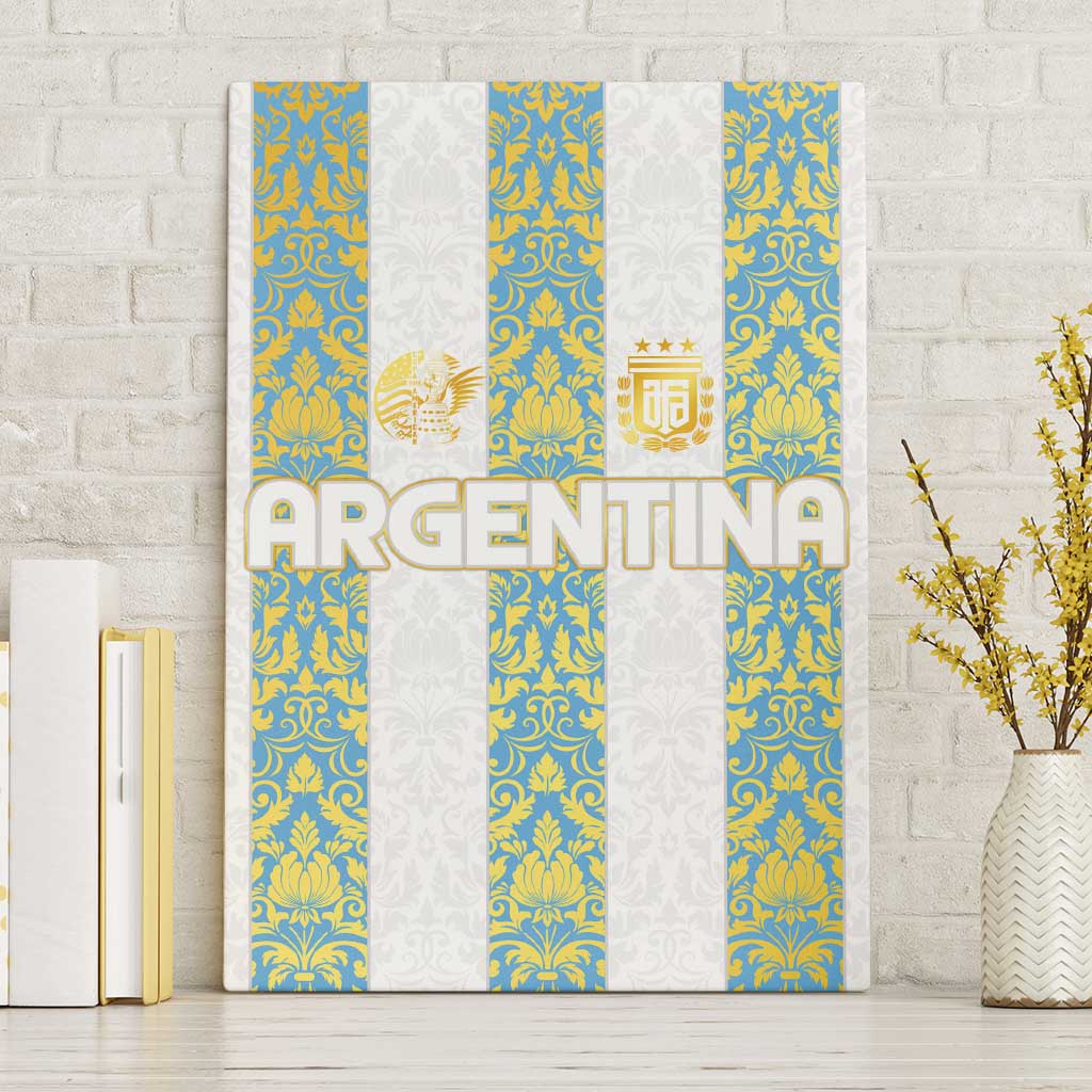 Argentina Football 2024 Canvas Wall Art The White and Sky Blue - Wonder Print Shop