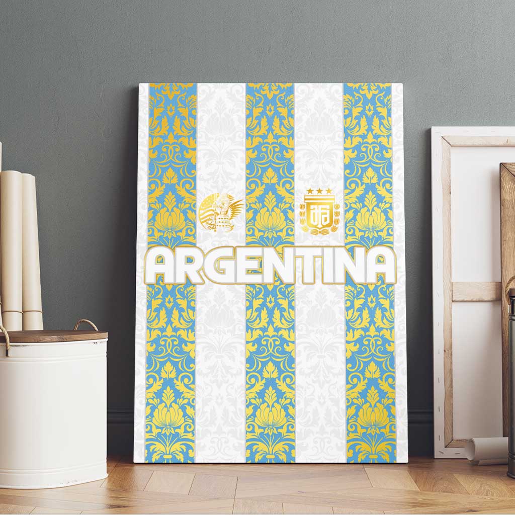 Argentina Football 2024 Canvas Wall Art The White and Sky Blue - Wonder Print Shop