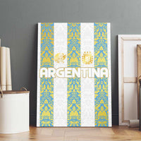 Argentina Football 2024 Canvas Wall Art The White and Sky Blue - Wonder Print Shop
