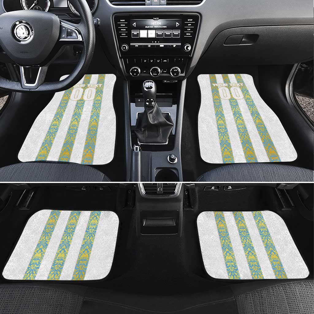 Argentina Football 2024 Car Mats The White and Sky Blue - Wonder Print Shop