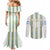Argentina Football 2024 Couples Matching Mermaid Dress and Long Sleeve Button Shirt The White and Sky Blue