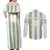 Argentina Football 2024 Couples Matching Off Shoulder Maxi Dress and Long Sleeve Button Shirt The White and Sky Blue - Wonder Print Shop