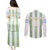 Argentina Football 2024 Couples Matching Puletasi and Long Sleeve Button Shirt The White and Sky Blue - Wonder Print Shop