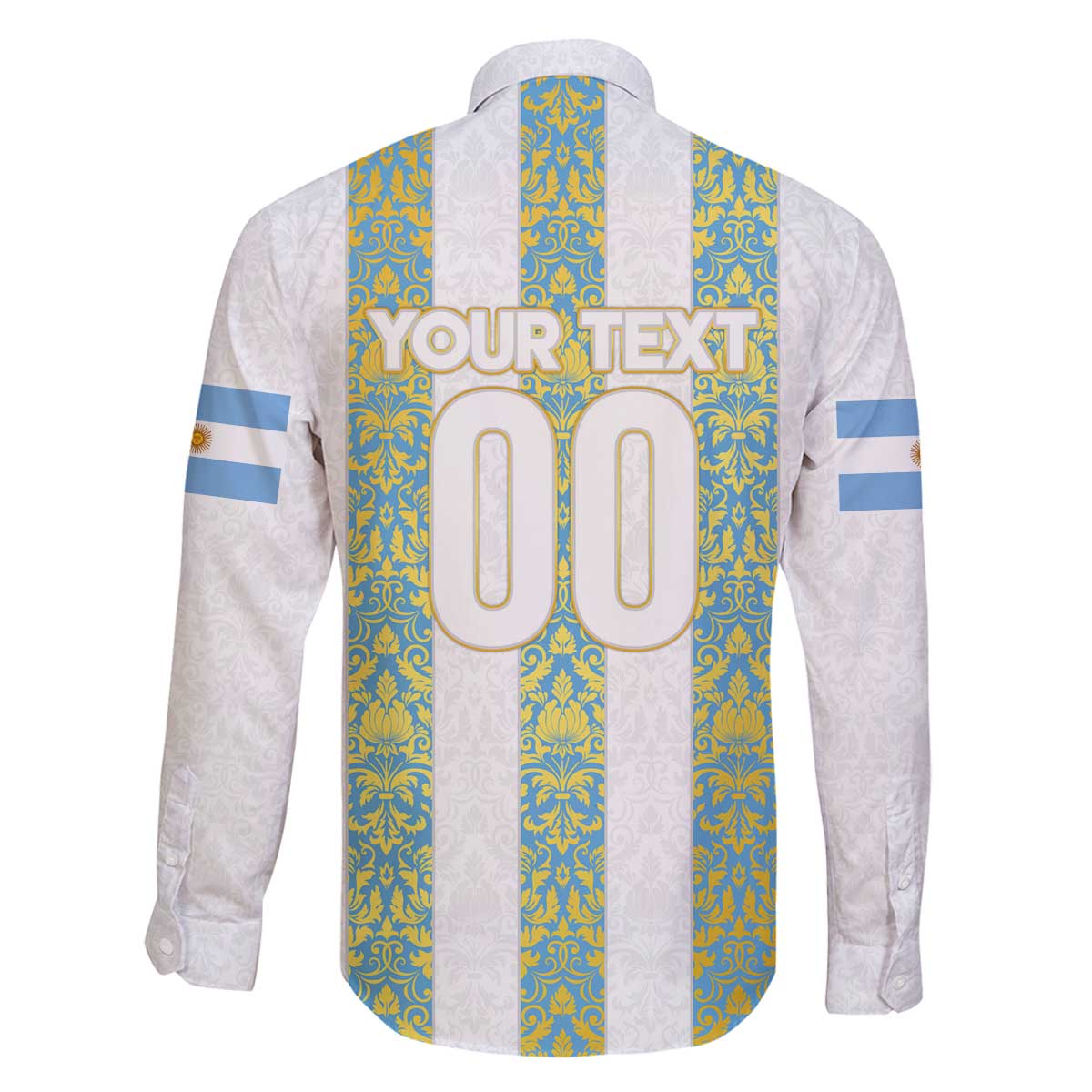 Argentina Football 2024 Family Matching Off The Shoulder Long Sleeve Dress and Hawaiian Shirt The White and Sky Blue - Wonder Print Shop