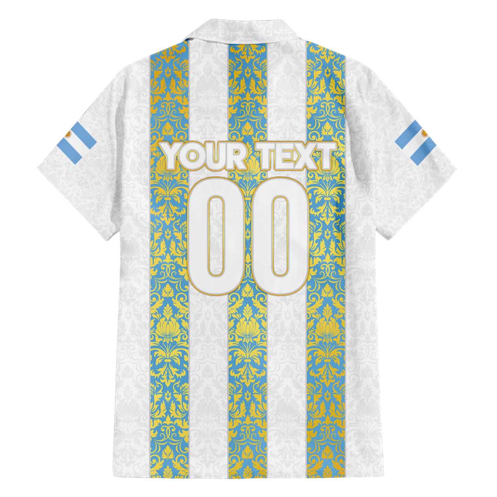 Argentina Football 2024 Family Matching Summer Maxi Dress and Hawaiian Shirt The White and Sky Blue - Wonder Print Shop