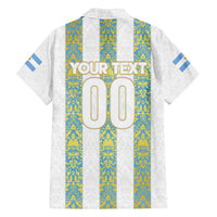 Argentina Football 2024 Family Matching Summer Maxi Dress and Hawaiian Shirt The White and Sky Blue - Wonder Print Shop