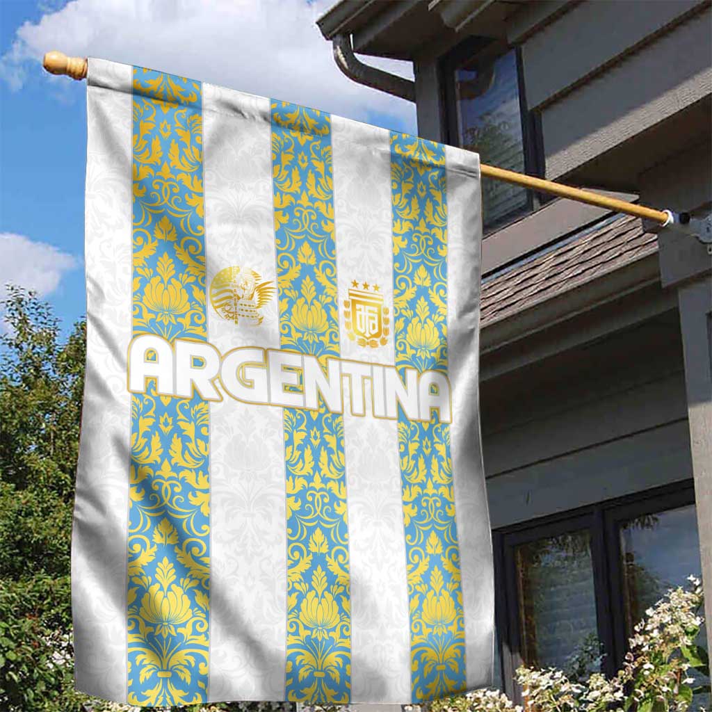 Argentina Football 2024 Garden Flag The White and Sky Blue - Wonder Print Shop