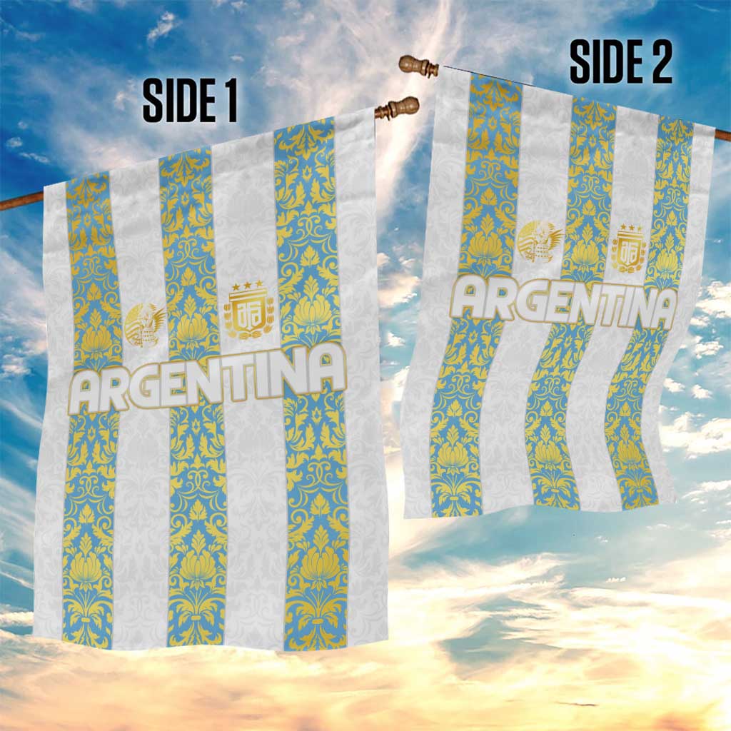 Argentina Football 2024 Garden Flag The White and Sky Blue - Wonder Print Shop