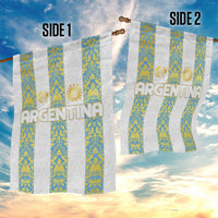 Argentina Football 2024 Garden Flag The White and Sky Blue - Wonder Print Shop
