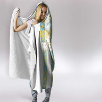 Argentina Football 2024 Hooded Blanket The White and Sky Blue