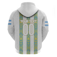 Argentina Football 2024 Hoodie The White and Sky Blue - Wonder Print Shop