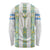 Argentina Football 2024 Long Sleeve Shirt The White and Sky Blue - Wonder Print Shop