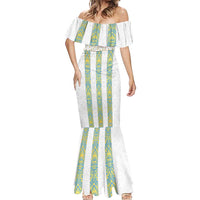 Argentina Football 2024 Mermaid Dress The White and Sky Blue - Wonder Print Shop
