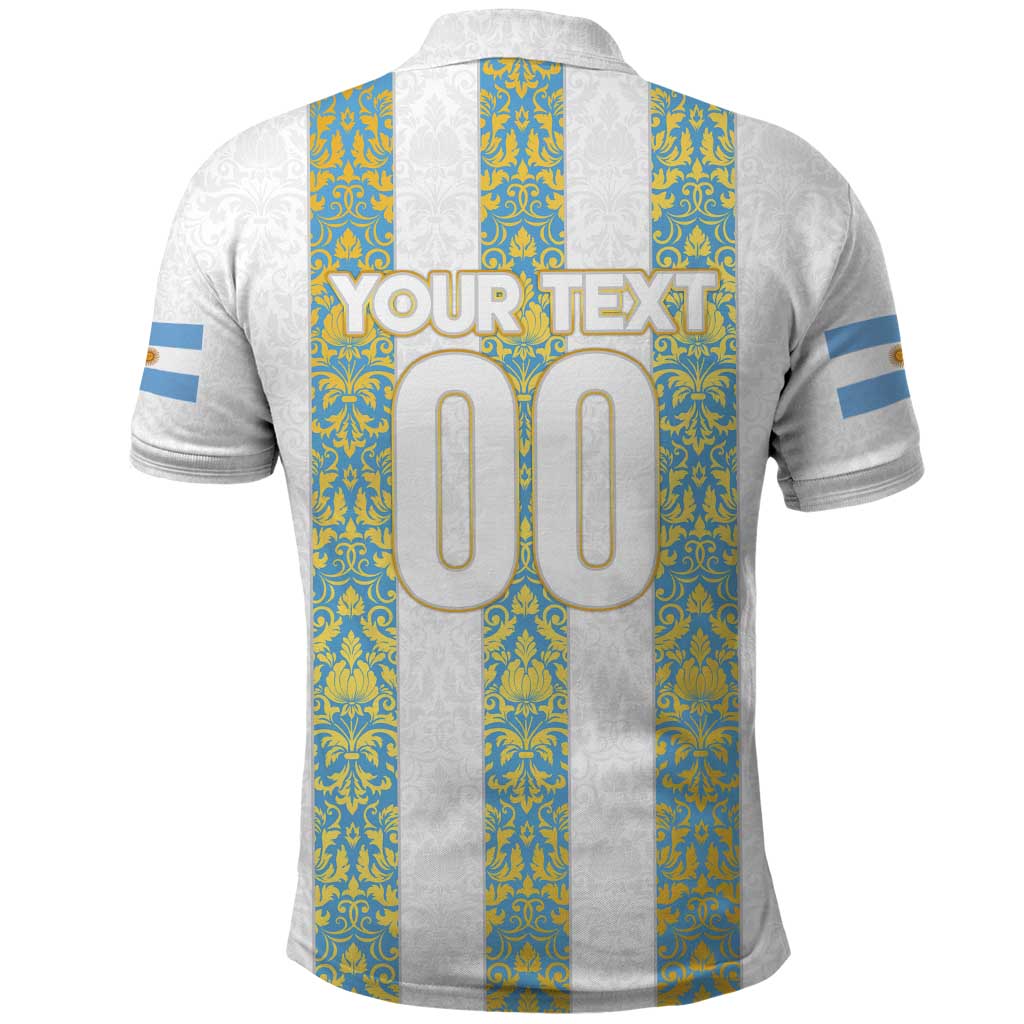 Argentina Football 2024 Polo Shirt The White and Sky Blue - Wonder Print Shop