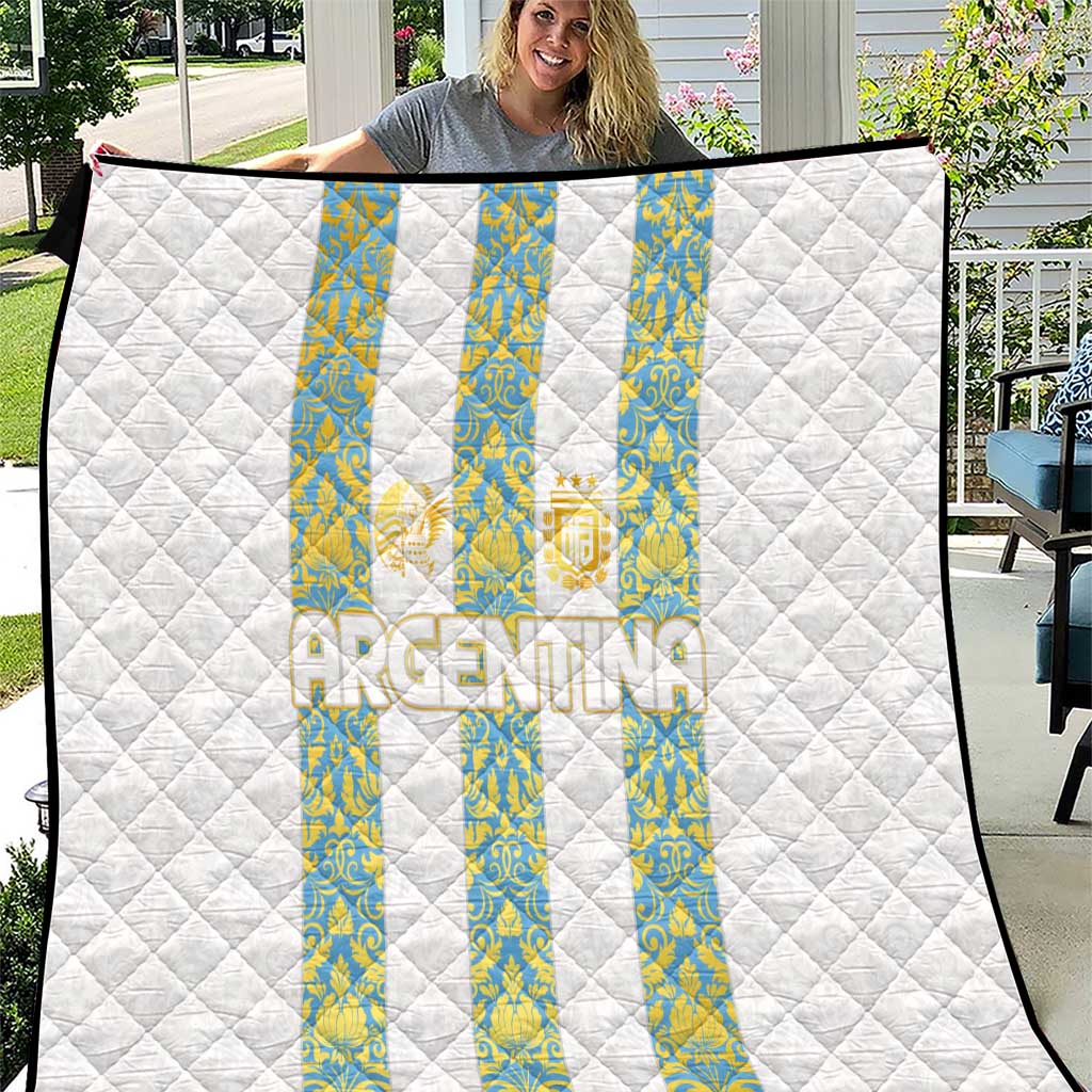 Argentina Football 2024 Quilt The White and Sky Blue - Wonder Print Shop