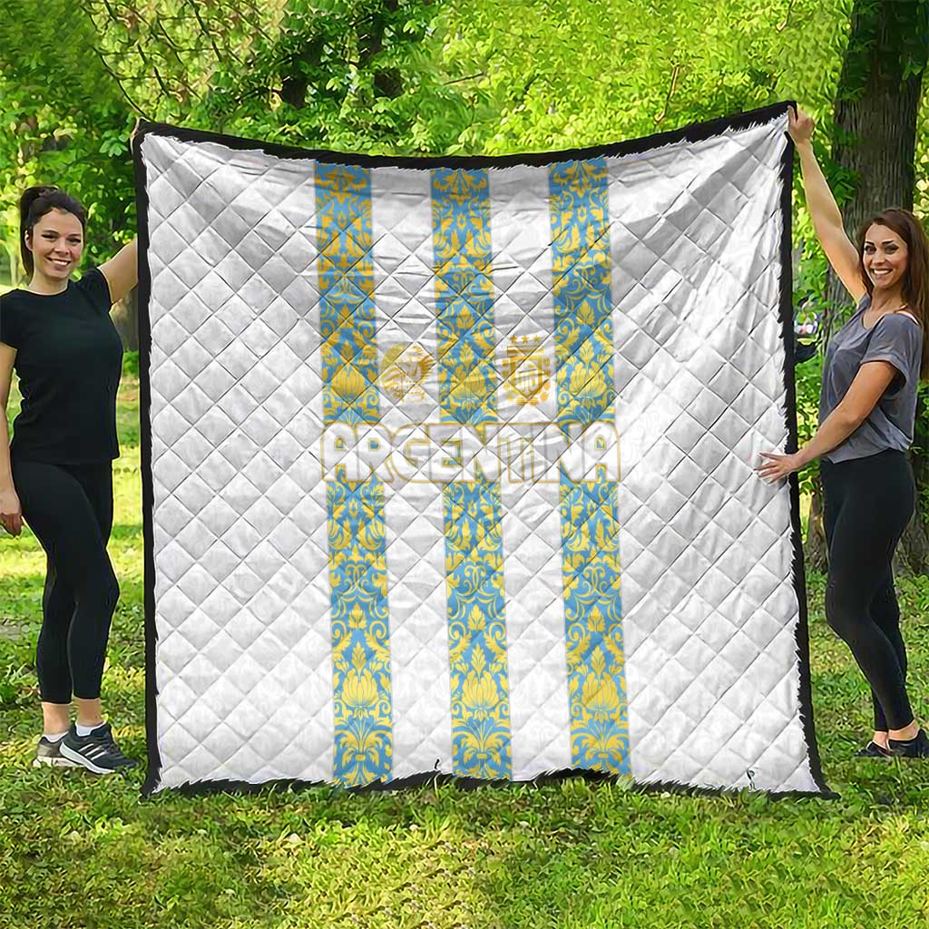 Argentina Football 2024 Quilt The White and Sky Blue - Wonder Print Shop