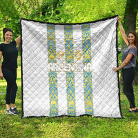 Argentina Football 2024 Quilt The White and Sky Blue - Wonder Print Shop