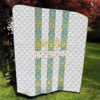 Argentina Football 2024 Quilt The White and Sky Blue - Wonder Print Shop