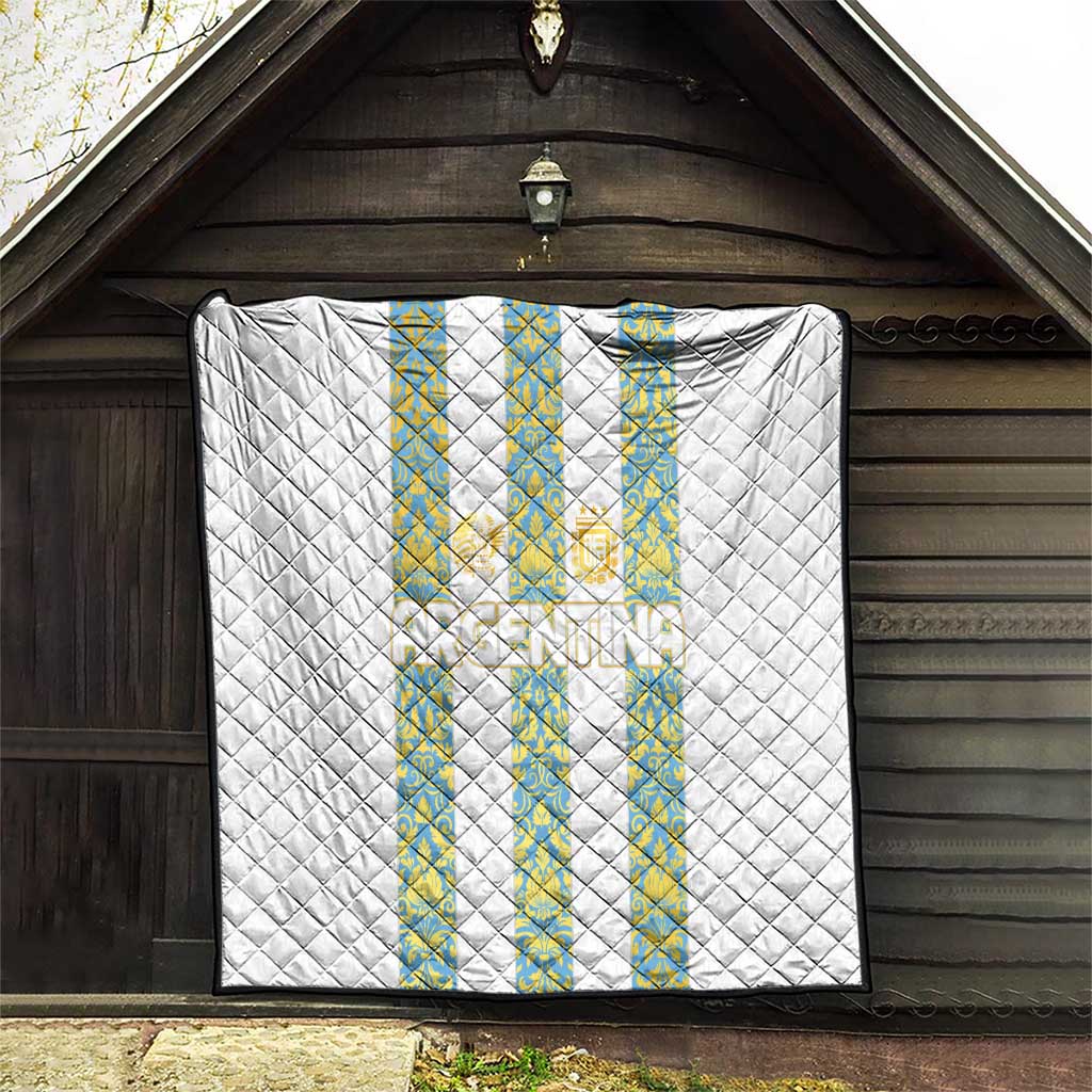 Argentina Football 2024 Quilt The White and Sky Blue - Wonder Print Shop