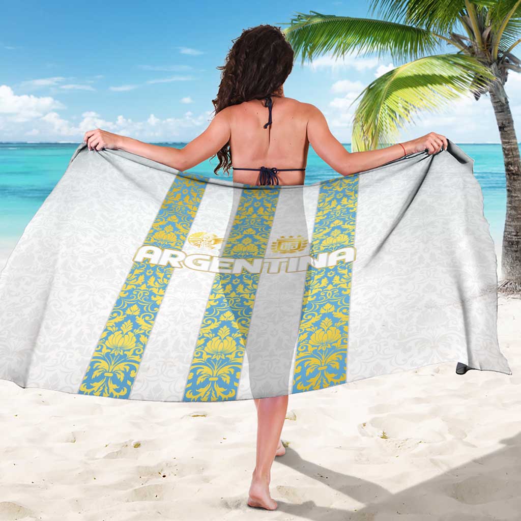 Argentina Football 2024 Sarong The White and Sky Blue - Wonder Print Shop