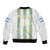 Argentina Football 2024 Sleeve Zip Bomber Jacket The White and Sky Blue - Wonder Print Shop