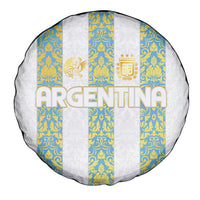 Argentina Football 2024 Spare Tire Cover The White and Sky Blue - Wonder Print Shop