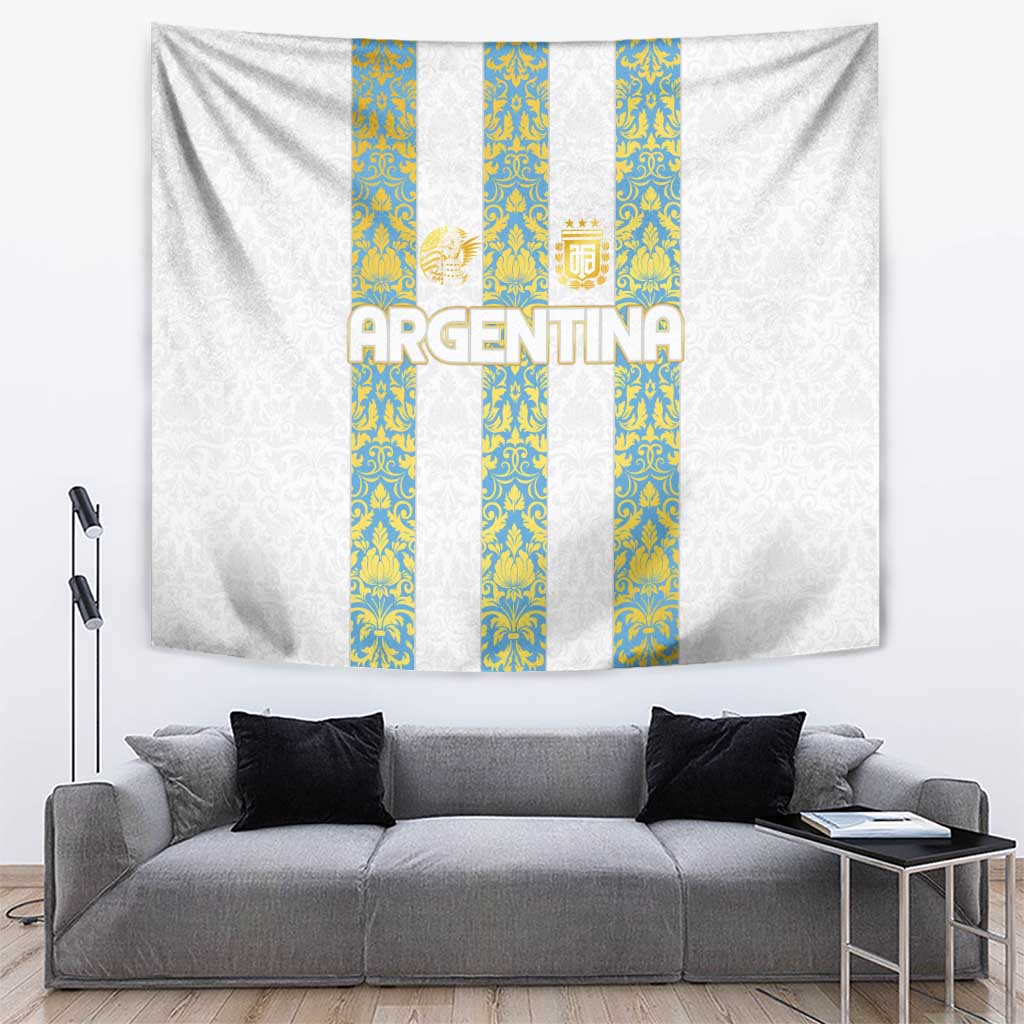 Argentina Football 2024 Tapestry The White and Sky Blue - Wonder Print Shop