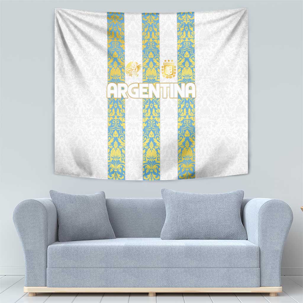 Argentina Football 2024 Tapestry The White and Sky Blue - Wonder Print Shop