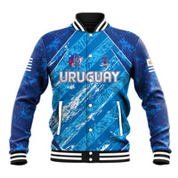 Uruguay Football 2024 Baseball Jacket The Sky Blue - Wonder Print Shop