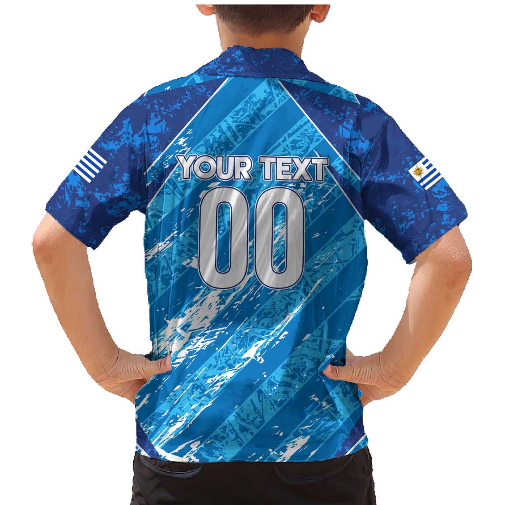 Uruguay Football 2024 Family Matching Mermaid Dress and Hawaiian Shirt The Sky Blue - Wonder Print Shop