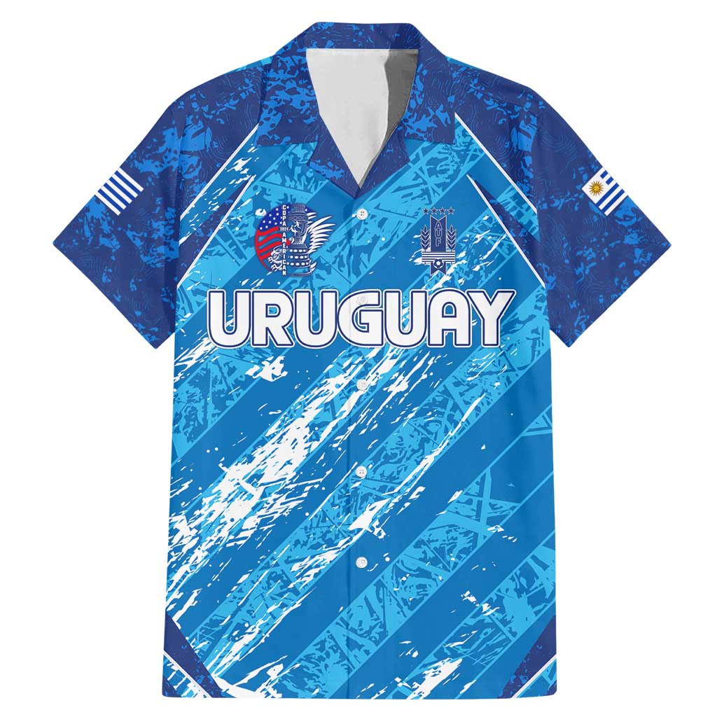 Uruguay Football 2024 Family Matching Mermaid Dress and Hawaiian Shirt The Sky Blue - Wonder Print Shop