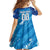 Uruguay Football 2024 Family Matching Off Shoulder Short Dress and Hawaiian Shirt The Sky Blue - Wonder Print Shop