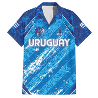 Uruguay Football 2024 Family Matching Puletasi and Hawaiian Shirt The Sky Blue - Wonder Print Shop