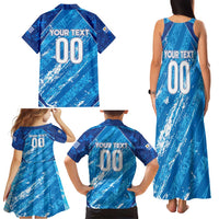 Uruguay Football 2024 Family Matching Tank Maxi Dress and Hawaiian Shirt The Sky Blue - Wonder Print Shop