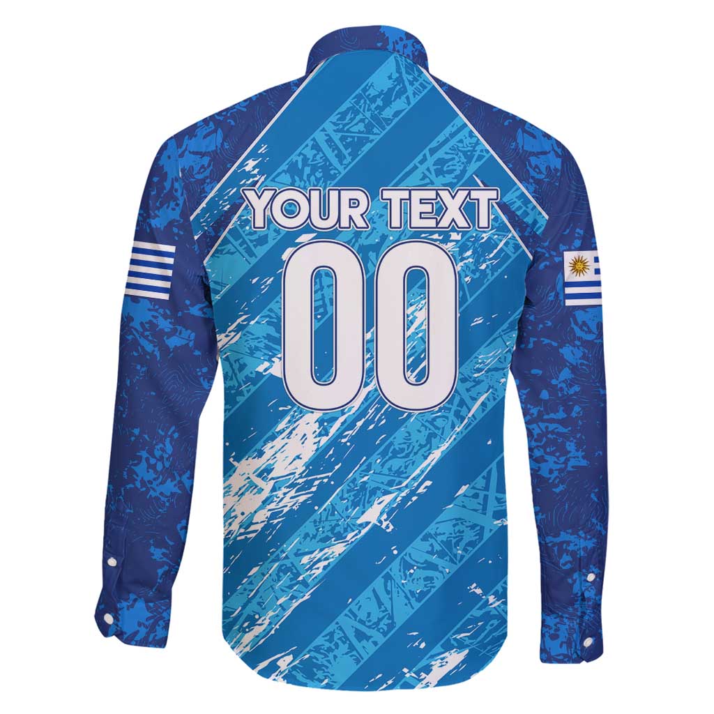 Uruguay Football 2024 Family Matching Tank Maxi Dress and Hawaiian Shirt The Sky Blue - Wonder Print Shop