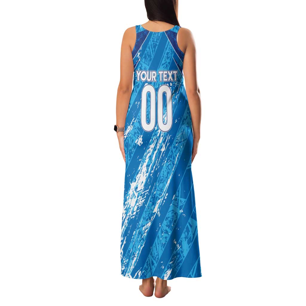 Uruguay Football 2024 Family Matching Tank Maxi Dress and Hawaiian Shirt The Sky Blue - Wonder Print Shop