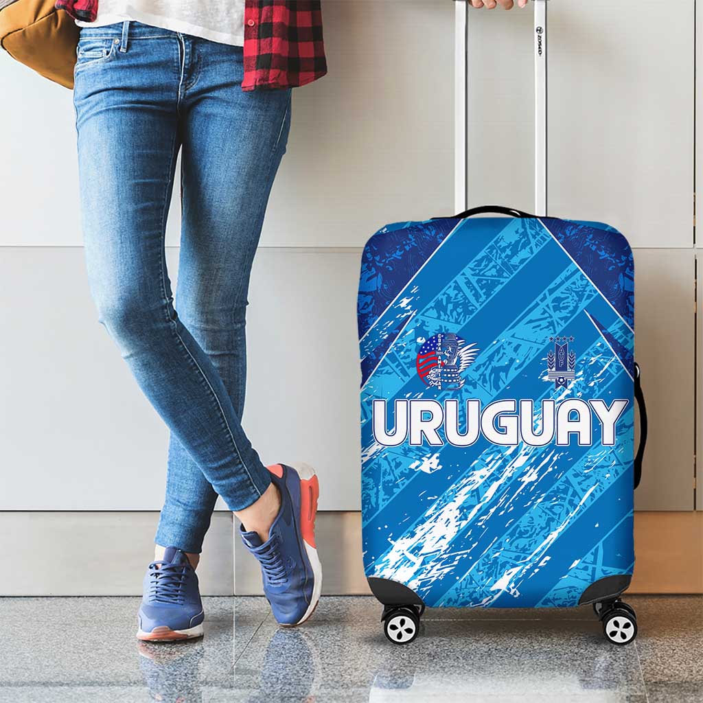 Uruguay Football 2024 Luggage Cover The Sky Blue - Wonder Print Shop