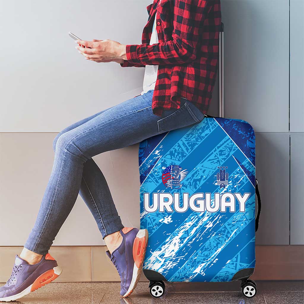 Uruguay Football 2024 Luggage Cover The Sky Blue - Wonder Print Shop