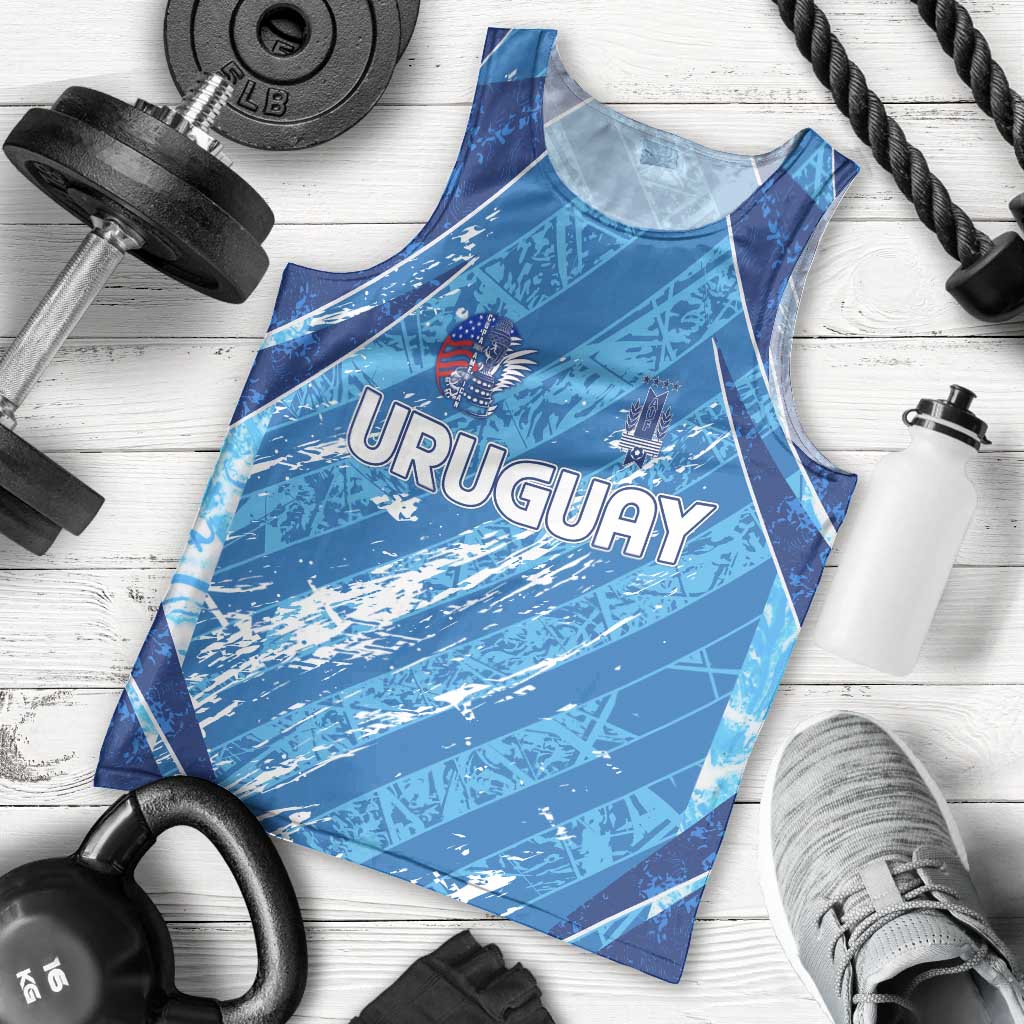Uruguay Football 2024 Men Tank Top The Sky Blue - Wonder Print Shop