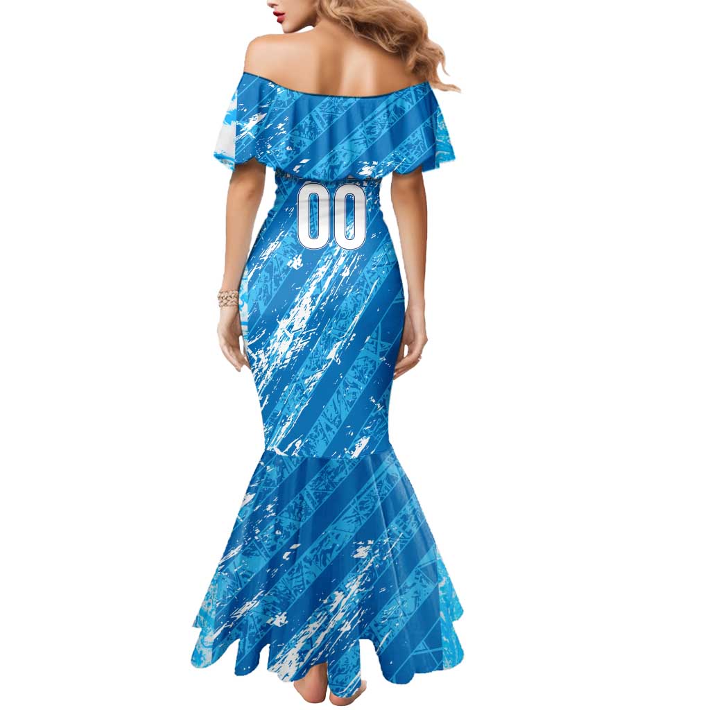 Uruguay Football 2024 Mermaid Dress The Sky Blue - Wonder Print Shop
