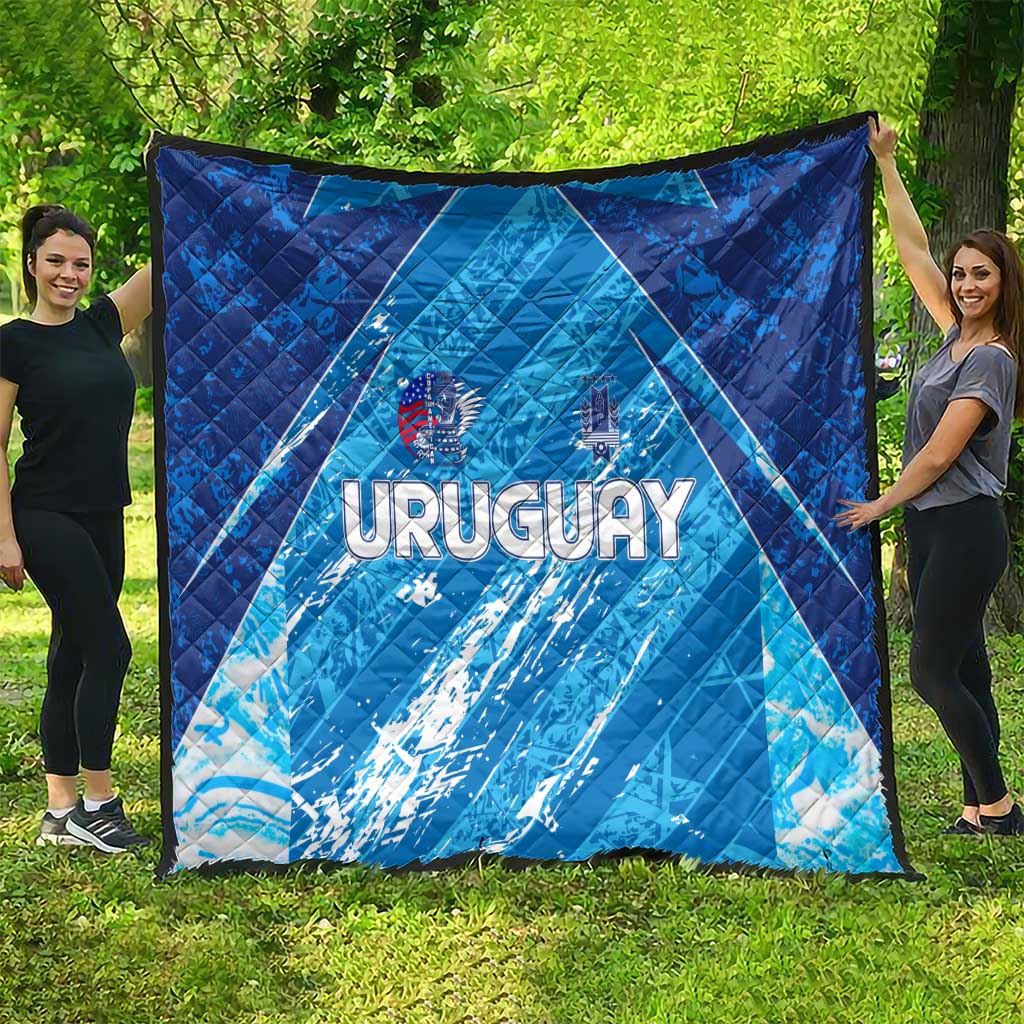 Uruguay Football 2024 Quilt The Sky Blue - Wonder Print Shop
