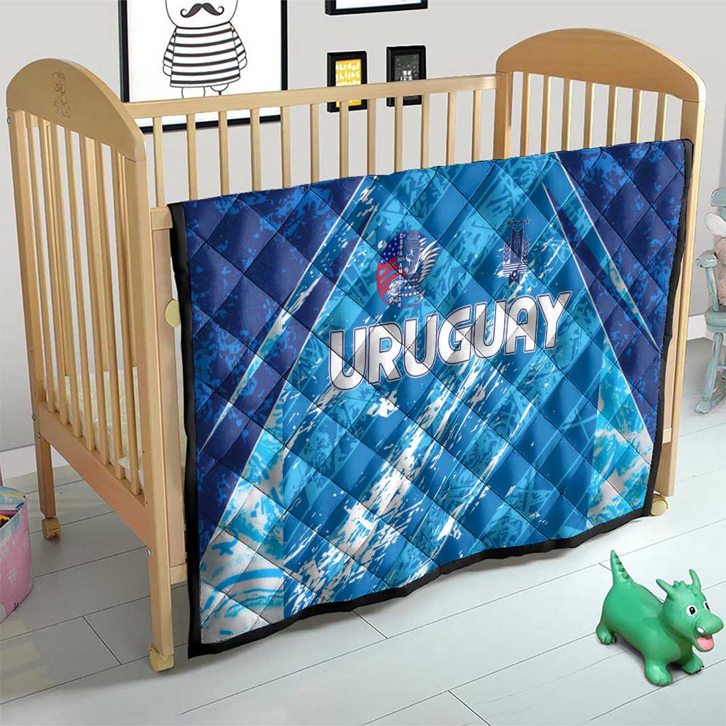 Uruguay Football 2024 Quilt The Sky Blue - Wonder Print Shop
