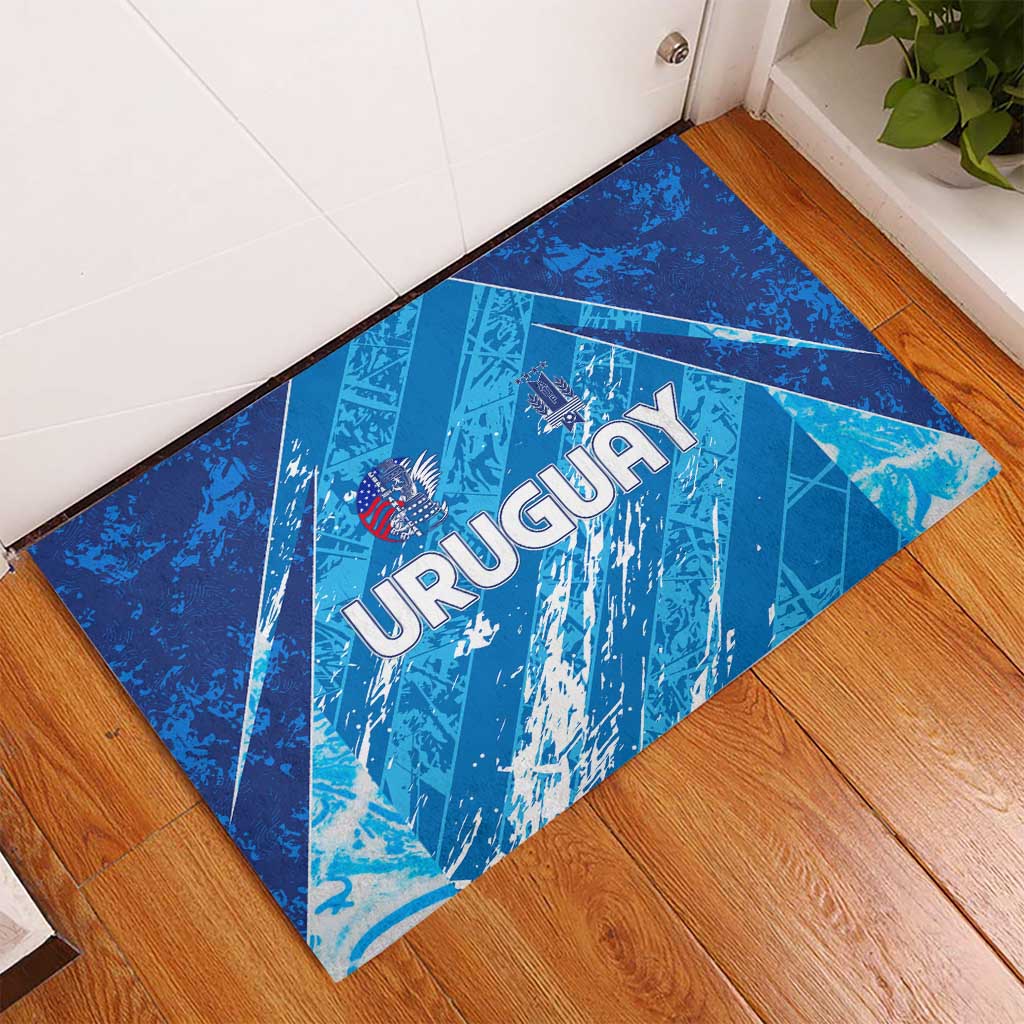 Uruguay Football 2024 Rubber Doormat The Sky Blue - Wonder Print Shop