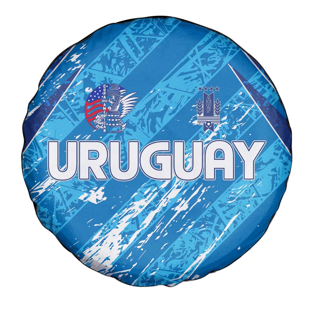 Uruguay Football 2024 Spare Tire Cover The Sky Blue - Wonder Print Shop