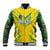 Brazil Football 2024 Baseball Jacket Selecao Bright Yellow - Wonder Print Shop